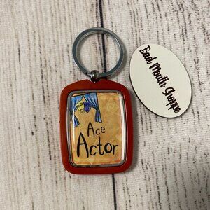 Vintage ACE ACTOR Theater Theatre Broadway Keychain Keyring